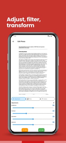 Scanomy - Smart PDF Scanner iPhone screenshot