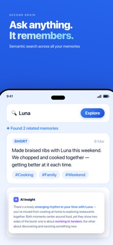 Second Brain - AI Memory Notes Screenshot 3 of 7