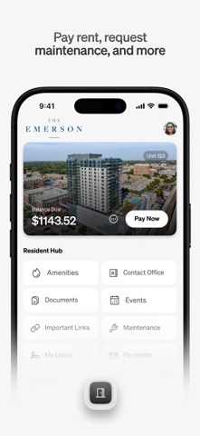 Emerson Resident iPhone screenshot