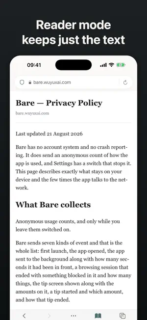 Bare: Private Ad Block Browser screenshot 4