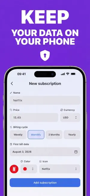 Manage Subscriptions: SubTrack screenshot 4