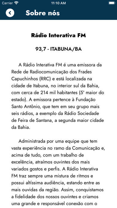 Interativa 93.7 FM Screenshot