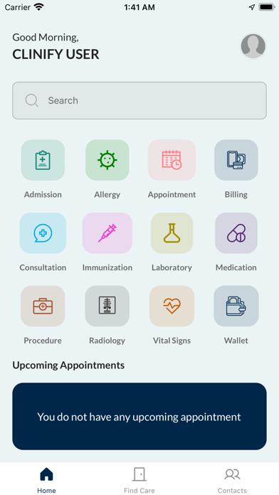 Clinify Screenshot