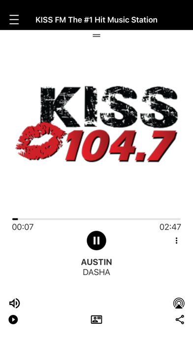 Kiss 104.7 Screenshot