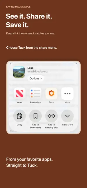 Tuck: Save Links for Later screenshot 2