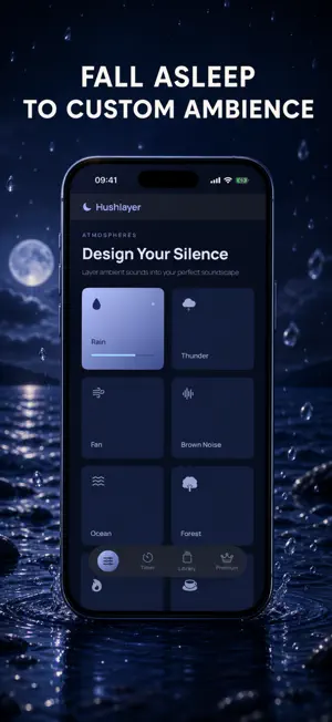 Hushlayer: Ambient Sound Mixer screenshot 1