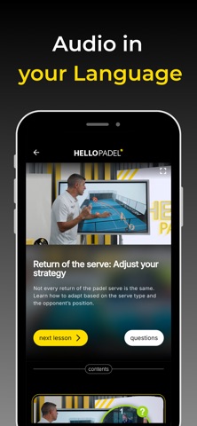 Hello Padel iPhone screenshot