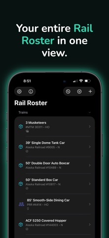 Rail Roster - Tracker screenshot