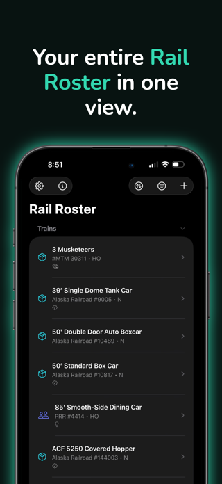 Rail Roster - Tracker Screenshot 1 of 8