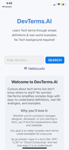 Devterms.AI Screenshot 1 of 3