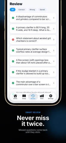 Wastewater Operator Prep: Exam iPhone screenshot