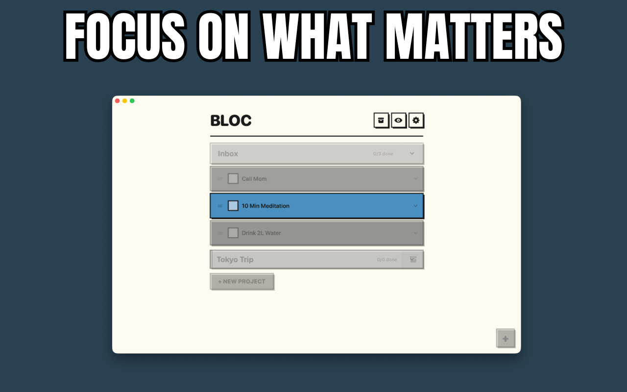Bloc: ADHD Planner & Todo