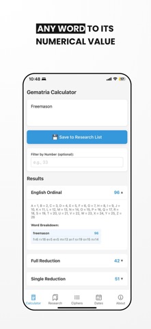 Gematria Calculator & Decode screenshot