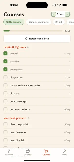 Cocotte: menus & courses screenshot 4