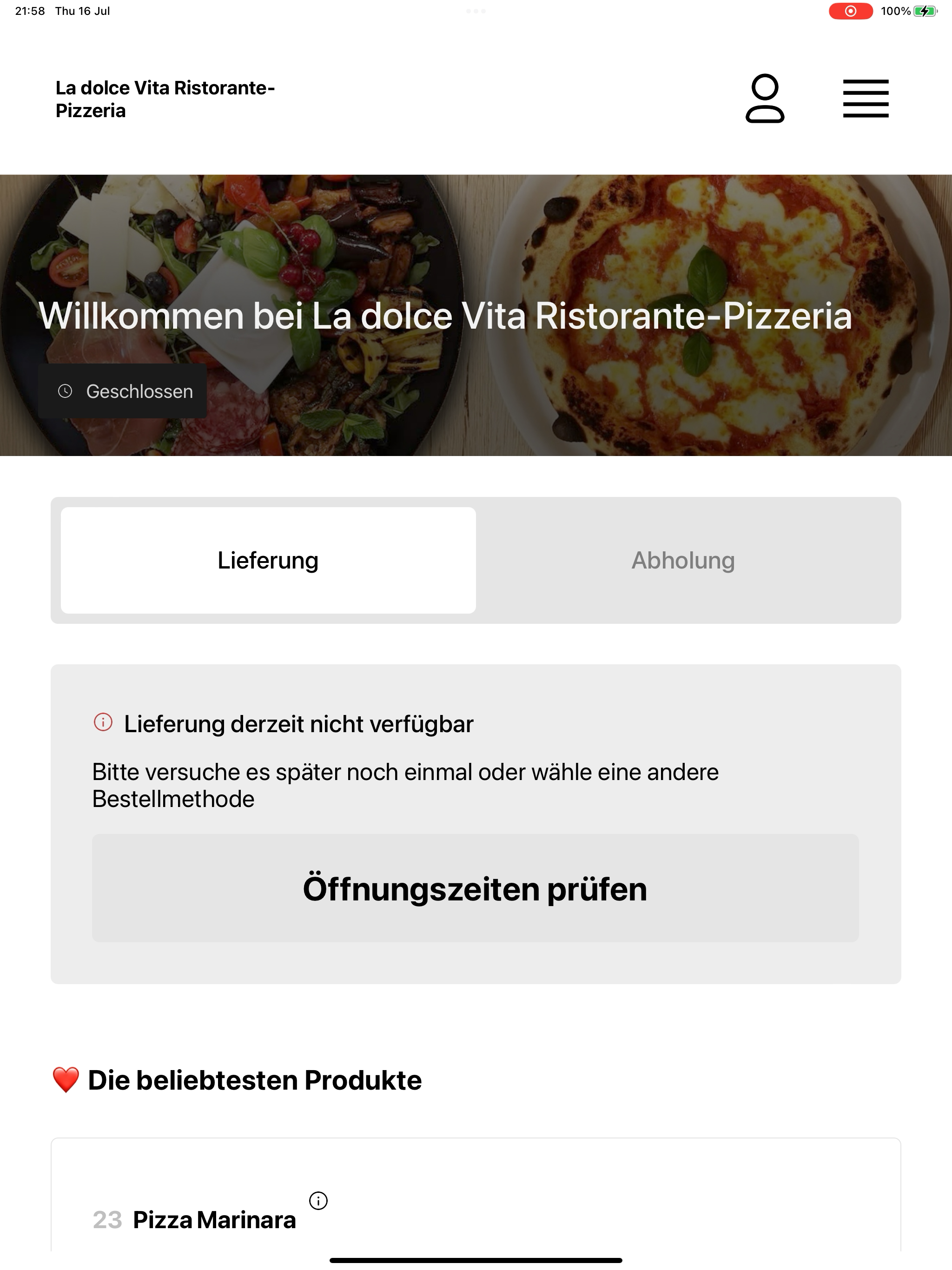 La dolce Vita Ristorante-Pizze screenshot 13