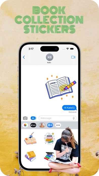 Book collection stickers Screenshot
