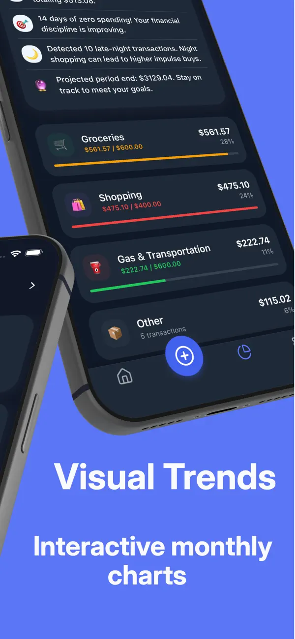 Screenshot #3 pour Zently - AI Expense Tracker