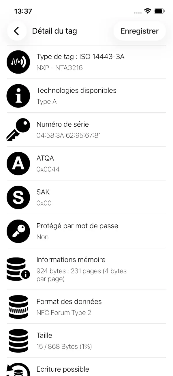 Screenshot #2 pour NFC Tools