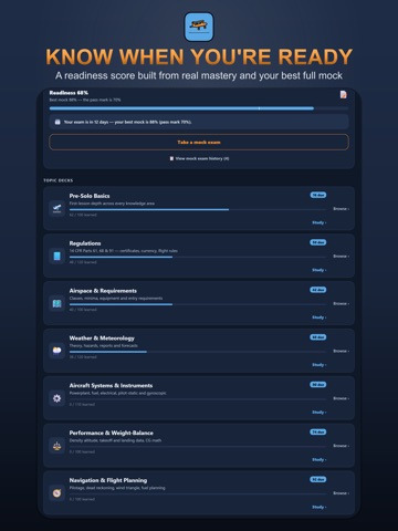 Private Pilot Test Prep: FAA iPad screenshot