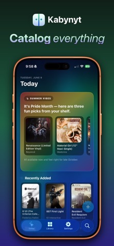 Kabynyt: Catalog Everything iPhone screenshot