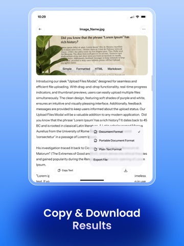 Image To Text, Scan & Convert iPad screenshot