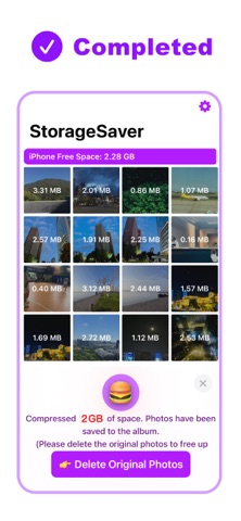 StorageSaver - Compress Photos iPhone screenshot