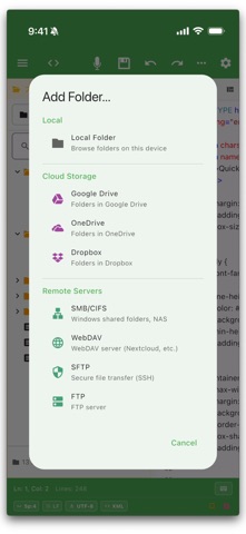 QuickEditor - Text & Code Screenshot 4 of 10