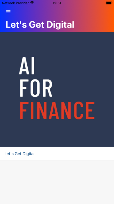 AI For Finance Screenshot