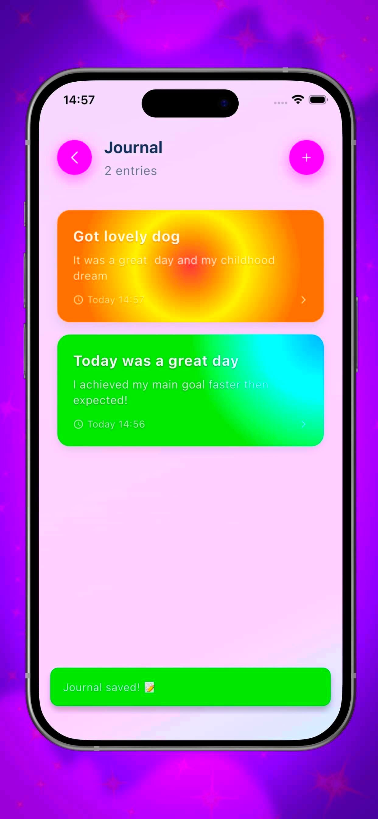 Positive Affirmations MindLog screenshot 6