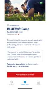 BLUE App - holiday planner screenshot