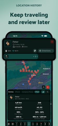 Paralino: Private GPS Tracker screenshot