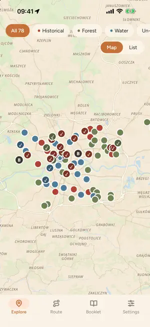Kraków Park Explorer screenshot 1