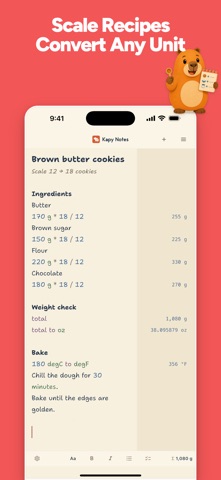Kapy Notes - Memo & Calculator iPhone screenshot