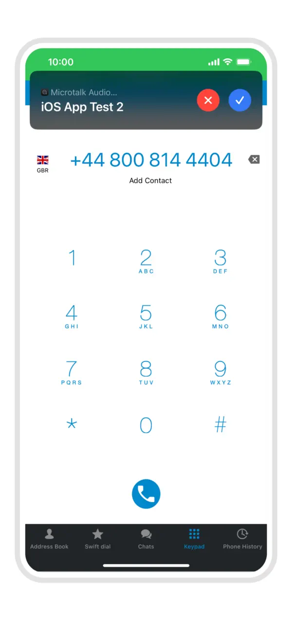 Screenshot #3 pour Microtalk Softphone