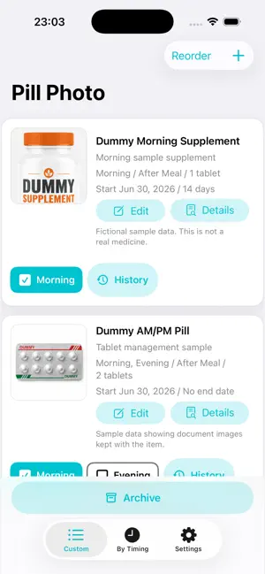 Pill Photo Reminder screenshot 1