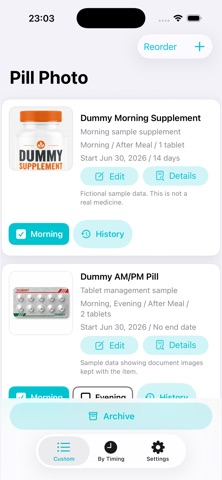Pill Photo Reminder Screenshot 1 of 3