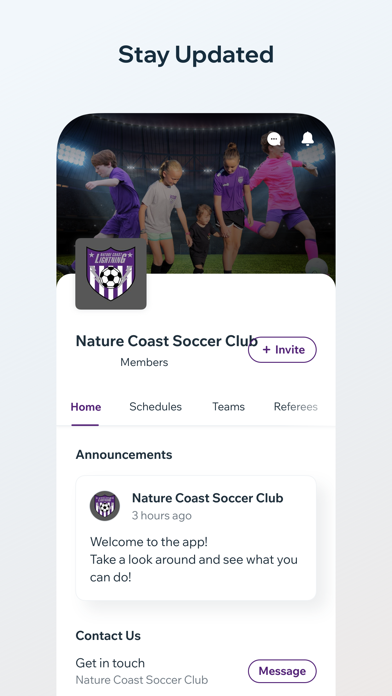 Screenshot 1 of Nature Coast SC App