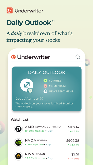 Underwriter AI: Learn Stocks Screenshot