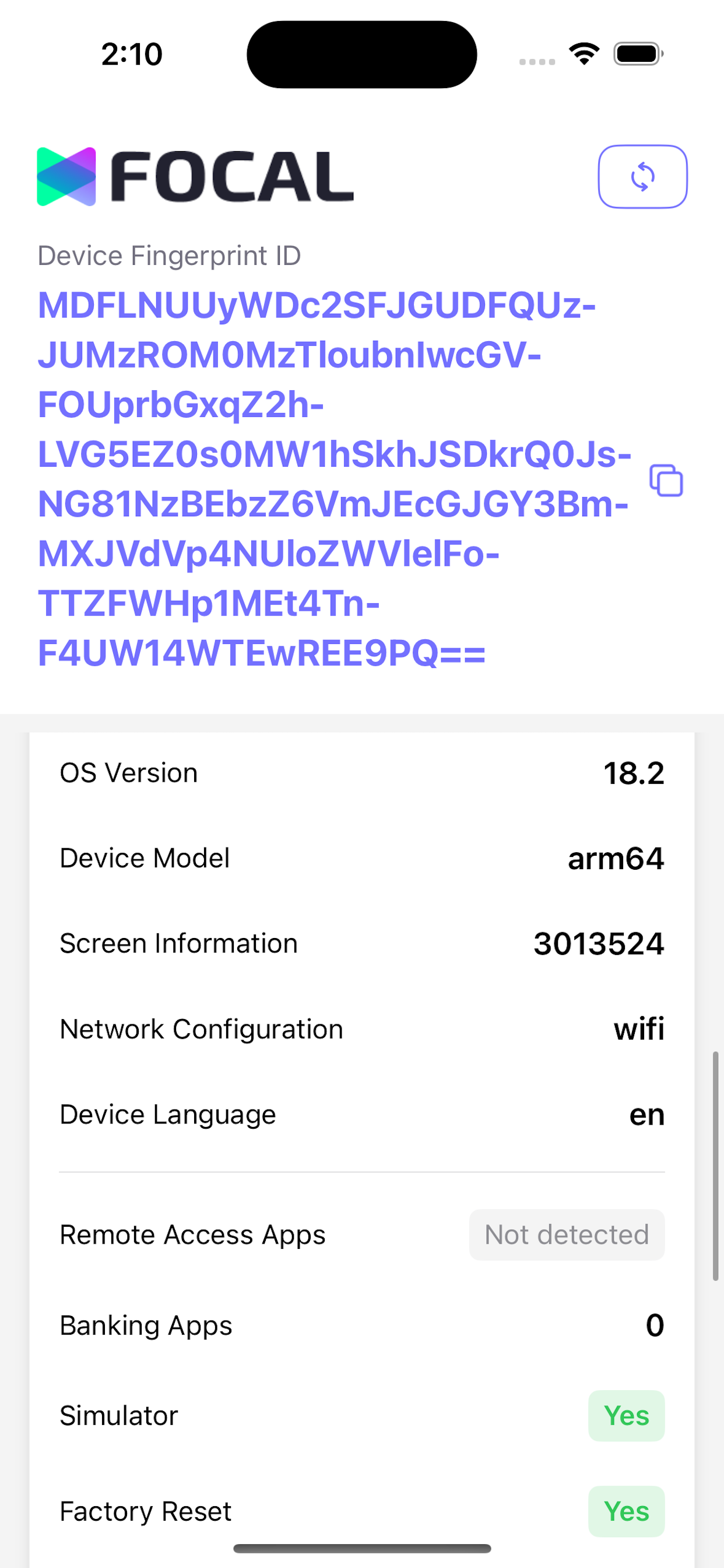 Mozn Fingerprint