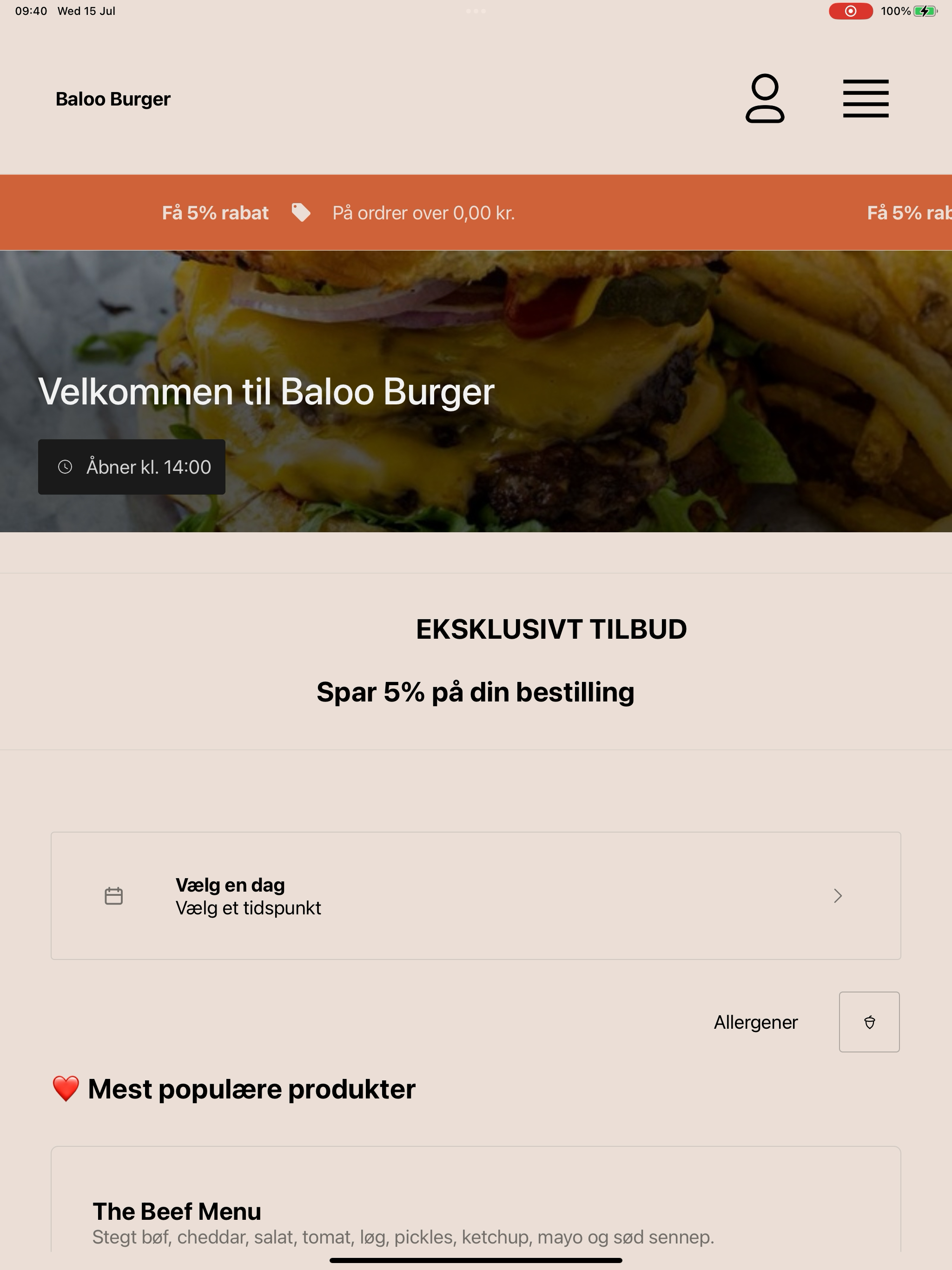 Baloo Burger screenshot 6