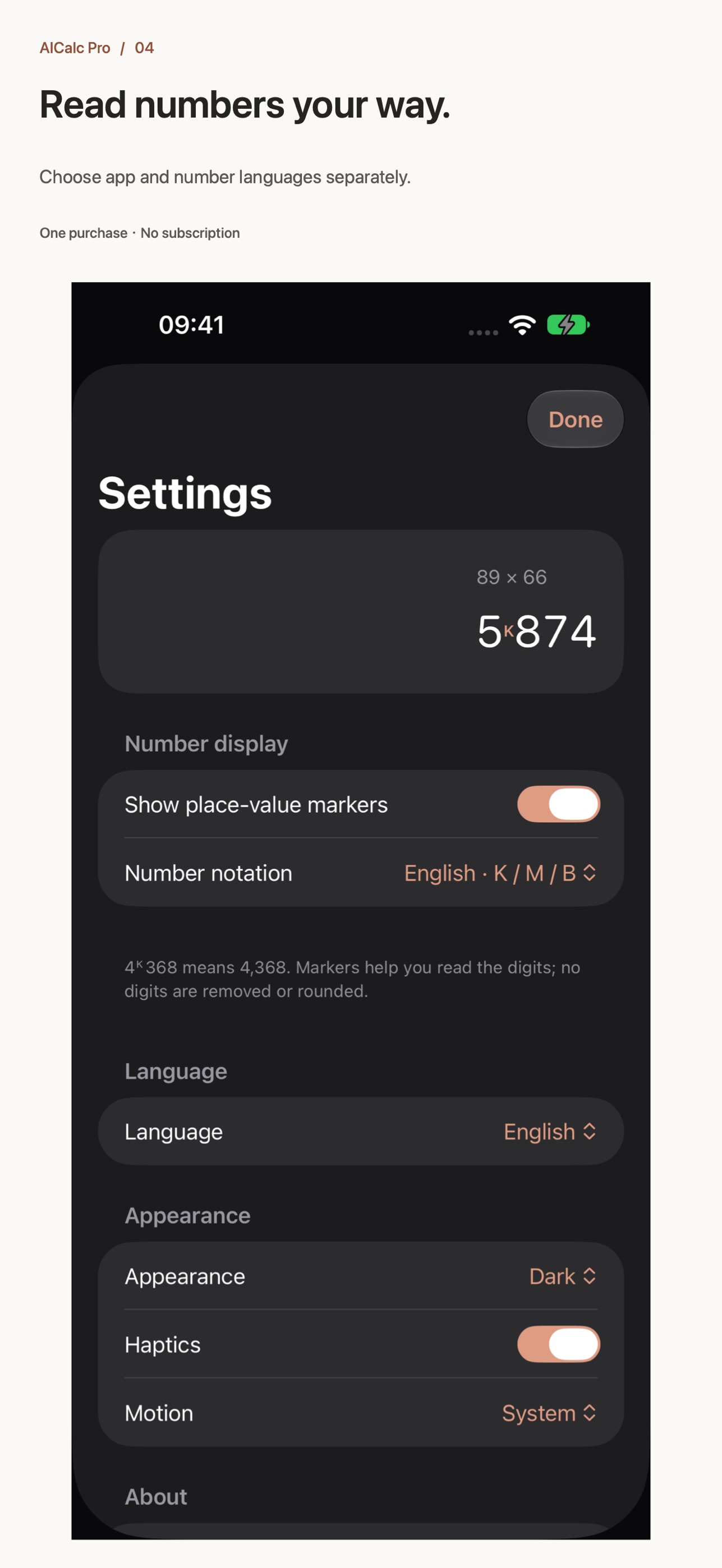 Screenshot 4 of AICalc Pro: Number Calculator