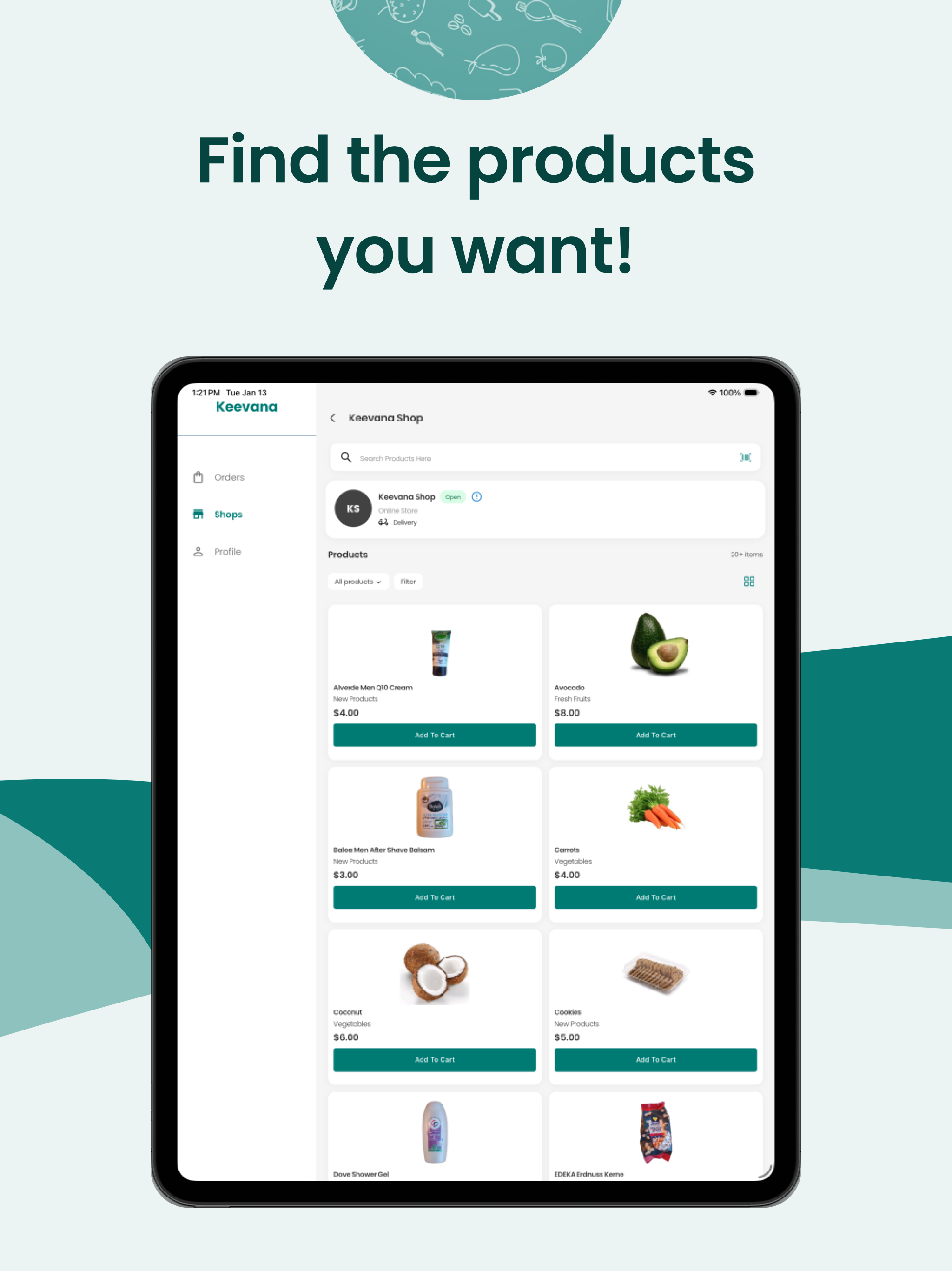Keevana - Market App