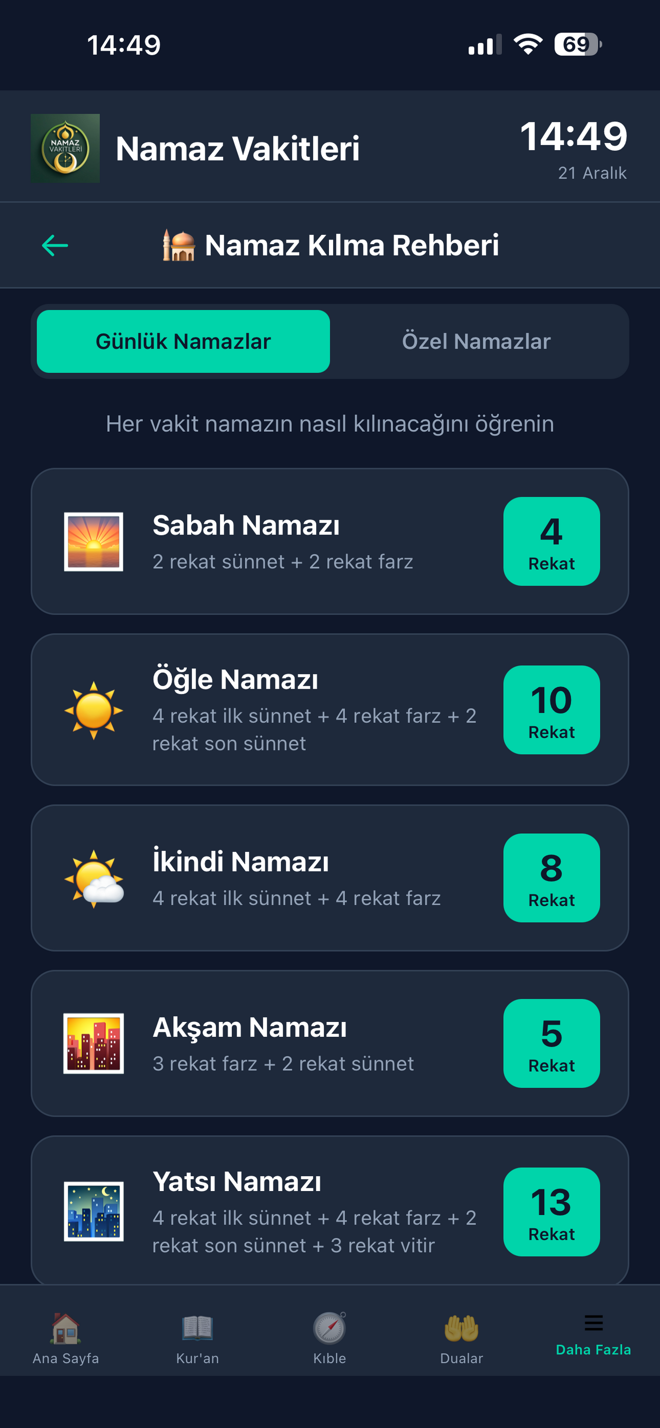 Namaz Vakitleri ve Rehber screenshot 8