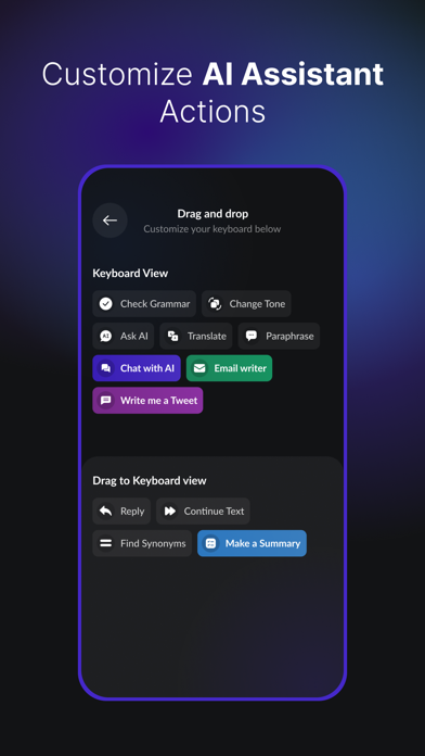 AI Assistant + Keyboard iPhone screenshot 6 - Productivity app