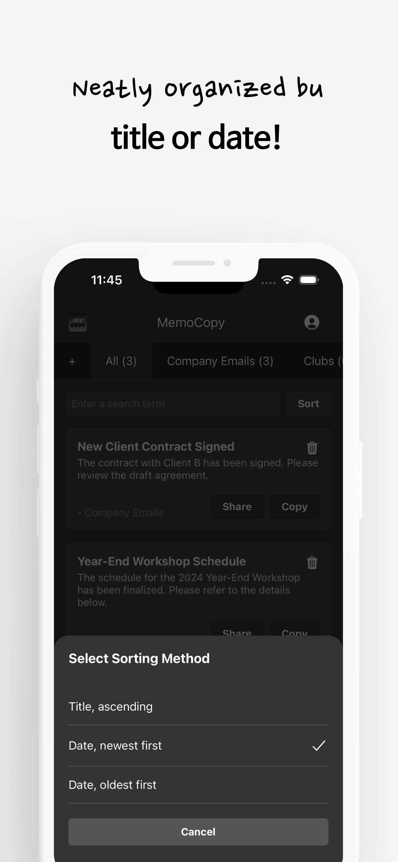 MemoCopy - Fast Copy, Sync screenshot 6