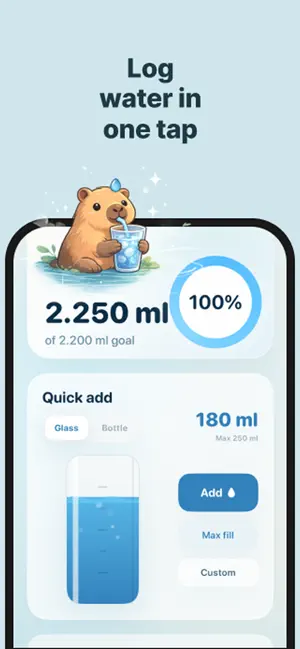 Water Reminder & Log: Sipybara screenshot 2