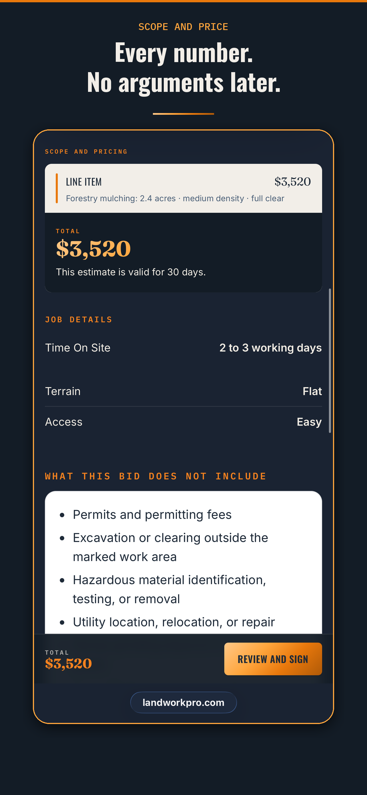 LandWorkPro screenshot 3