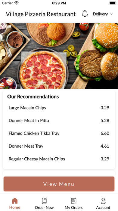 Village Pizzeria Accrington Screenshot