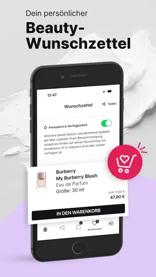 Screenshot von Flaconi: Der Beauty-Onlineshop auf dem iPhone 6