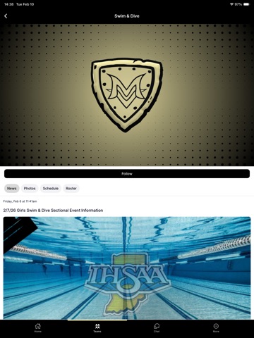 Mt. Vernon Marauders iPad screenshot